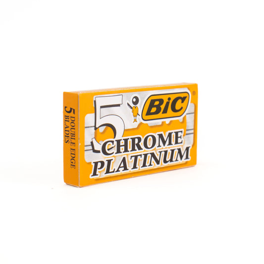BIC 'Chrome Platinum' Double Edge Safety Razor Blades X5