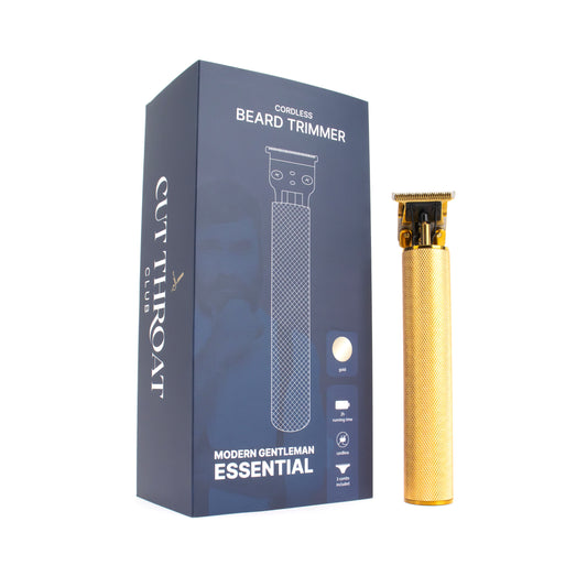 Gold Beard Trimmer | Cordless | Waterproof | Includes Guards