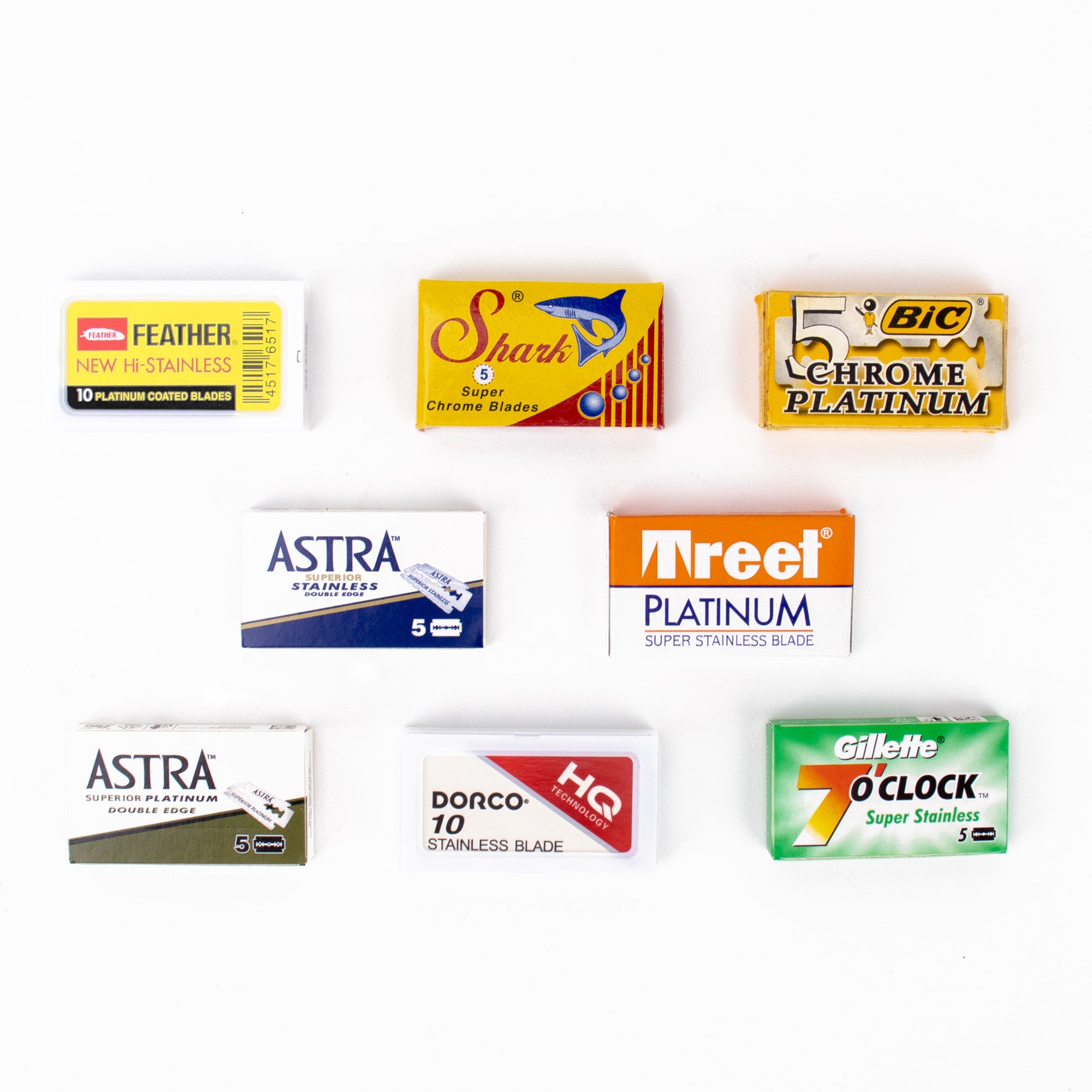 8 Pack Razor Blade Sampler