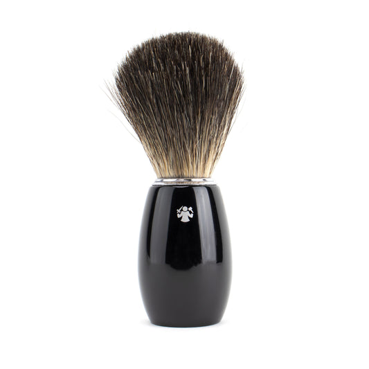 Dovo Black Acrylic Shaving Brush (Pure Badger)