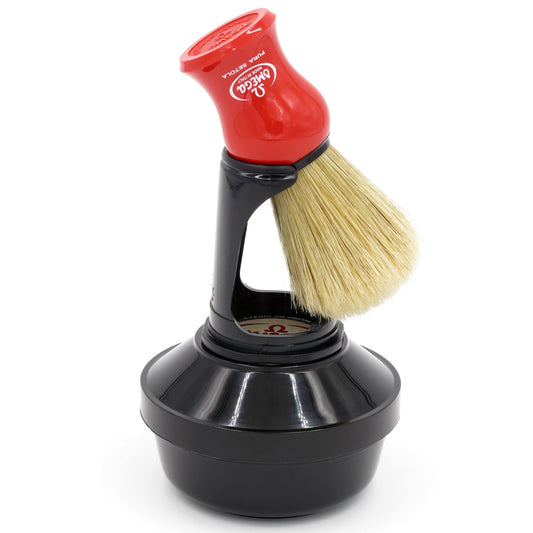 Omega Shaving Brush, Soap & Stand Set