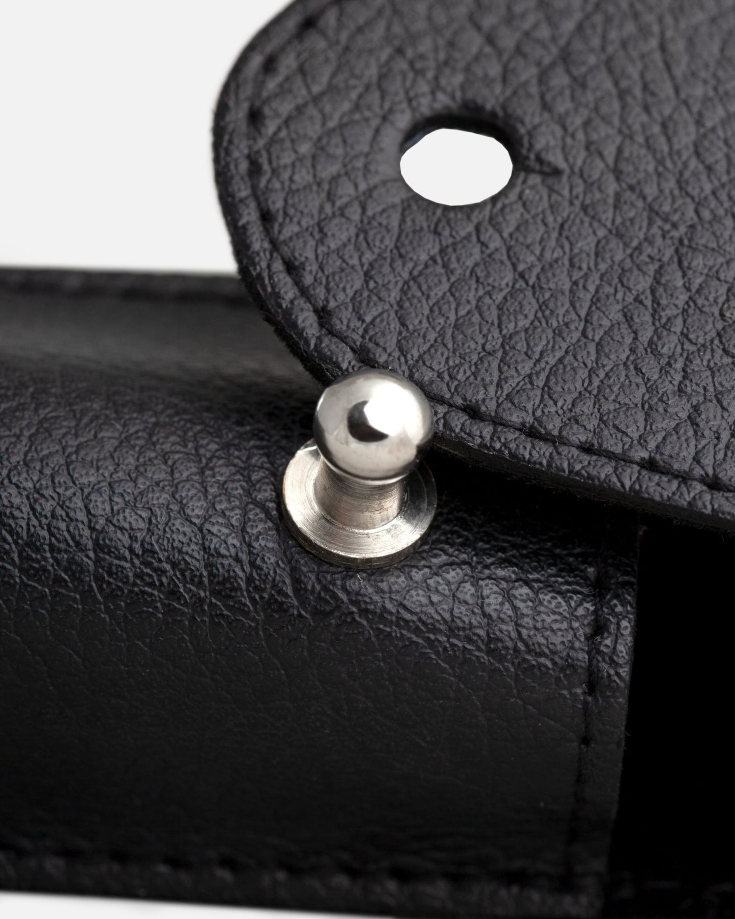 Straight Razor Black Leather Case