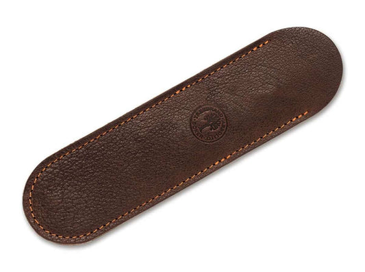 Boker Dark Brown Leather Wallet / Case for Cut Throat Razor