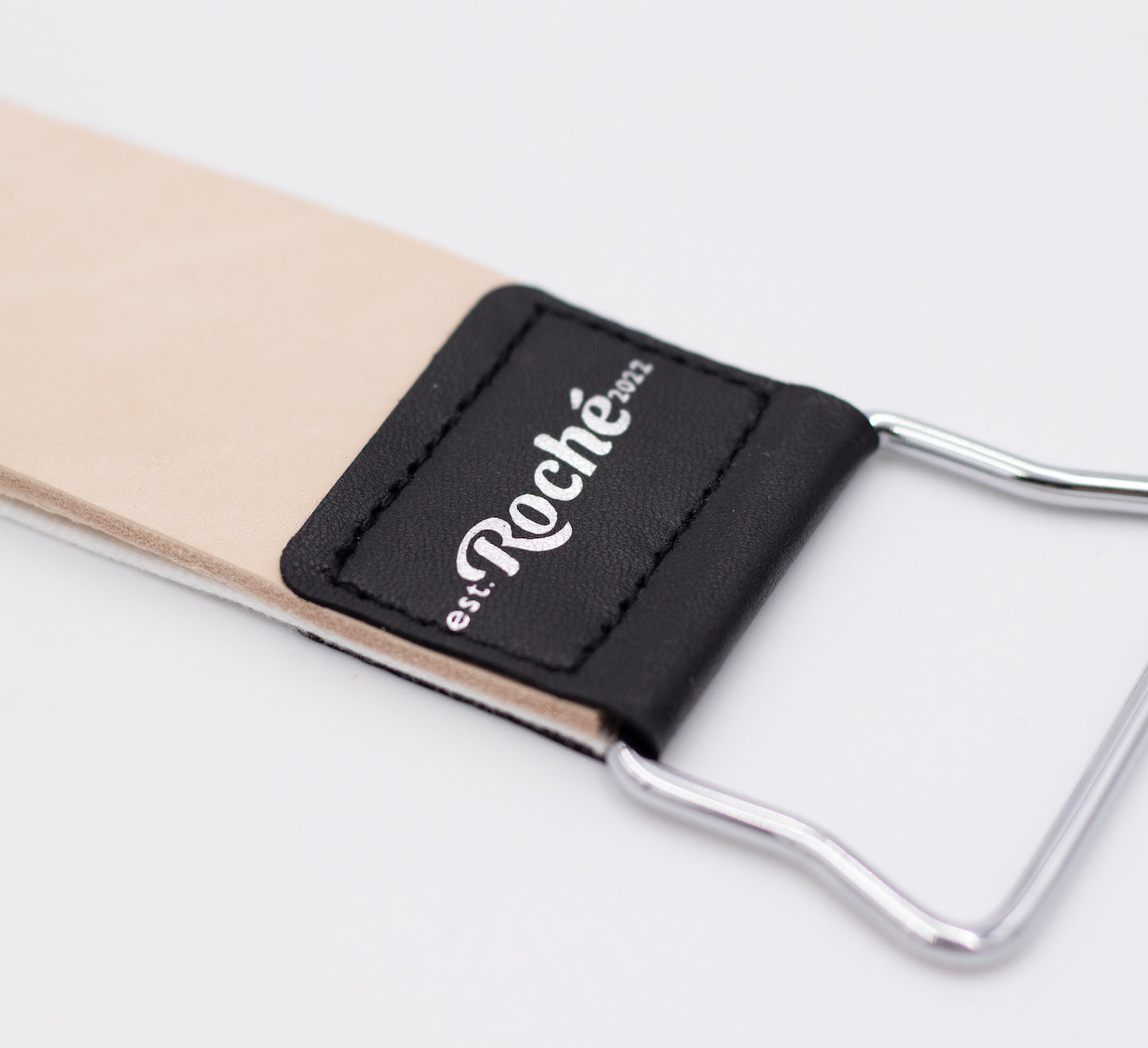 Leather Cowhide & Fabric Hanging Strop by Roché